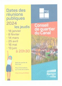 dates des raunion du CQ du Canal 2024